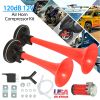 Air Horn Dual Trumpet 12V 115DB Loud Boat Motorcycle Truck Air Horn Compressor Kit