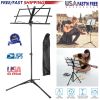 Tripod Music Stand 360° Rotatable Instrument Sheet Holder Heavy Duty Metal Folding Retract Book Mount for Kids Guitar Singers