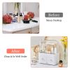 3 Tiers Makeup Organizer Cosmetic Storage Box with Dustproof Waterproof Lid Portable Handle Drawers Cosmetic Display Case for Bathroom Bedroom Dressin