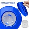 Floating Pool Chlorine Dispenser Chemical Holder Tablet Dispenser Floater For Indoor Outdoor Swimming Pools Spa Hot Tub