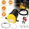 12V Oil Change Pump 60W Oil Diesel Fluid Extractor Electric Suction Transfer Extractor Oil Quick Changer for Boat, Tubes, Truck, RV, ATV