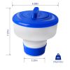 Floating Pool Chlorine Dispenser Chemical Holder Tablet Dispenser Floater For Indoor Outdoor Swimming Pools Spa Hot Tub