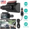 Dual Lens Car DVR Dash Cam Video Recorder 720P Front Inside Camera Loop Recording Night Vision Driving Vehicle Recorder