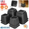8Pcs Furniture Risers 500kg 1100lbs Capacity Bed Lifters Adjustable Couch Table Chair Risers