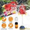 Rocket Sprinkler Launcher Outdoor Water Sprinkler Flying Splashing Fun Toys Summer Water Toy 360° Rotation for 3+ Years Old Boys Girls for Yard Pool G