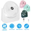 6.5in Desk Fan USB Powered 3 Speeds Table Cooling Fan Tilt Quiet Desktop Fan for Bedroom Office