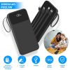 PD22.5W Fast Charger 20000mAh Fast Charging Power Bank Portable Charger with 4 Inbuilt Cables Digital Display Handle Fit For IOSPhone 15/14 Android An