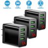 3 Packs 3-Port USB Wall Charger USB Hub Charger Wall Power Charging Plug Adapter Fit For Samsung Galaxy S9/S8 Note 8/9 iPhone Pad Tablet and More USB