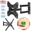 Fixed TV Wall Mount Bracket for 14-60in LED/LCD/PLASMA Flat TV VESA 400x400mm -8°~+5° Tilt ±90° Swivel