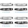 iMounTEK 4pcs Chrome Outer Handles Outside Exterior Door Handles Front Rear for Chevy Pickup Truck 2007-2013 Suburban Sierra Silverado Escalade Cadill