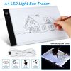 A4 LED Light Box Tracer Dimmable Brightness LED Artcraft Tracing Light Pad Ultra-Thin USB Powered Portable Light Box for Artists Drawing Sketching Ani