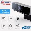 FHD 1080P Webcam USB PC Computer Webcam Auto Focus with Microphone 60-Degree Widescreen Desktop Laptop Webcam Live Streaming Webcam with Rotatable Cli