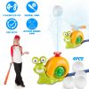 2 In 1 Snail Water Sprinkler Baseball Toy With 2 Sprinkler Nozzles 360° Rotating Spray Baseball Sprinkler Summer Water Toy For 4-8Years Old Boys Girls