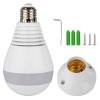 WiFi Light Bulb Camera 960P Security Camera 360° Fisheye Lens Panoramic Motion Detection IR Night Vision