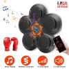 Music Boxing Machine Electronic Wall Target Punching Pad LED Lighted Sandbag Boxing Training Machine Exercise Equipment with Kids Boxing Gloves