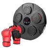 Music Boxing Machine Electronic Wall Target Punching Pad LED Lighted Sandbag Boxing Training Machine Exercise Equipment with Half Finger Adult Boxing