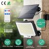 Solar Powered Flood Light Solar IP65 Waterproof Motion Sensor Wall Lamp with Remote 228 LED Beads Detachable Solar Panel 3 Lighting Mode