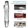 iMounTEK 4pcs Chrome Outer Handles Outside Exterior Door Handles Front Rear for Chevy Pickup Truck 2007-2013 Suburban Sierra Silverado Escalade Cadill