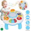 Toddler Musical Learning Table Educational Baby Toys Musical Activity Table Learning Center for 6+ Months Boys Girls Gift