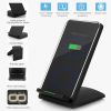 Qi Wireless Charger 10W Fast Charging Pad Stand Dual Coils Compatible with 7.5W 5W for iPhone XS/XS Max/XS/X Galaxy S10 /S9+ /S8 Google Nexus 6