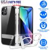 Magnetic Metal Kickstand Clear Case Shockproof Anti Yellowing Phone Cover Compatible with Magsafe Fit for IOS Phone 13