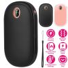 Rechargeable Hand Warmer Electric Hand Heater Portable Reusable Pocket Warmer Power Bank with Digital Display 2 Levels Double-sided Heating