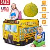 Kids Play Tent Foldable Pop Up School Bus Tent Portable Children Baby Play House W/ Carry Bag For Indoor Outdoor Use