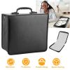 400 Discs CD Case CD DVD Storage Binder Sleeves Bag Portable Media Disk Wallet Album W/ Carrying Handle