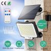 Solar Powered Flood Light Solar IP65 Waterproof Motion Sensor Wall Lamp with Remote 228 LED Beads Detachable Solar Panel 3 Lighting Mode
