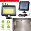 Solar Powered Wall Lights Outdoor 100 LED Beads Motion Sensor Lamp IP65 Waterproof Dusk To Dawn Sensor Light For Front Door Deck