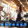 Wireless Neckband Headphones V4.2 Sweat-proof Sport Headsets Earbuds In-Ear Magnetic Neckbands Stereo Earphone Deep Bass Earphone w/Mic 15Hrs Work Run