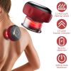 Electric Cupping Therapy Massager Electric Back Scraping Machine Vacuum Therapy Cupping Therapy Device with 12 Levels Temperature and Suction