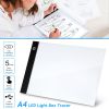 A4 LED Light Box Tracer Dimmable Brightness LED Artcraft Tracing Light Pad Ultra-Thin USB Powered Portable Light Box for Artists Drawing Sketching Ani
