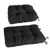 Rocking Chair Cushion 2 Pieces Back Seat Sets with Non-Slip Ties Polyester Fiber Filling 
Comfortable for Indoor Home Office Car