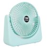 6.5in Desk Fan USB Powered 2 Speeds Table Cooling Fan Tilt Quiet Desktop Fan for Bedroom Office