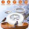 70W Bird Bath Heater for Outdoors Winter Heated Bird Bath Deicer Waterproof Aluminum Alloy Water Heater with Thermostat Auto Shutdown for Yard Patio F