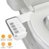 Bidet Attachment for Toilet Non-Electric Fresh Water Bidet Sprayer Toilet Seat Attachment with Dual Nozzles Water Flow Control Self-Cleaning Mode