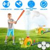 2 In 1 Snail Water Sprinkler Baseball Toy With 2 Sprinkler Nozzles 360° Rotating Spray Baseball Sprinkler Summer Water Toy For 4-8Years Old Boys Girls