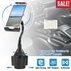 Universal Phone Cup Holder Gooseneck Car Phone Mount 360°Adjustable Cradle Stand