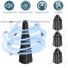 4Pcs Fly Repellent Fan Table Top Battery Powered Bug Deterrent Fan Hanging Food Fans for Party BBQ Picnic Camping