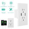 USB Wall Outlet Dual 2.4A USB Wall Charger High Speed Duplex Wall Socket US Standard