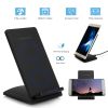 Qi Wireless Charger 10W Fast Charging Pad Stand Dual Coils Compatible with 7.5W 5W for iPhone XS/XS Max/XS/X Galaxy S10 /S9+ /S8 Google Nexus 6