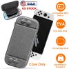 Carrying Case Compatible with Nintendo Switch EVA Hard Shell Console Storage  Bag Pouch Case w/ 10 Game Catridge Slots