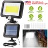 Solar Powered Wall Lights Outdoor 100 LED Beads Motion Sensor Lamp IP65 Waterproof Dusk To Dawn Sensor Light For Front Door Deck