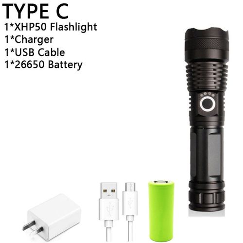 Z20 350000cd 1000 XHP90 most powerful led flashlight usb Zoom Tactical torch xhp50 18650 or 26650 Rechargeable battery handlight