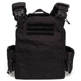 EMERSONGEARS 1000D Nylon Plate Carrier Outdoor tactical vest Hunting Protective Adjustable MOLLE Vest (Color: BK)