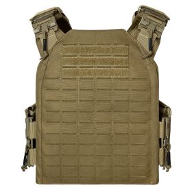EMERSONGEARS 1000D Nylon Plate Carrier Outdoor tactical vest Hunting Protective Adjustable MOLLE Vest (Color: CB)